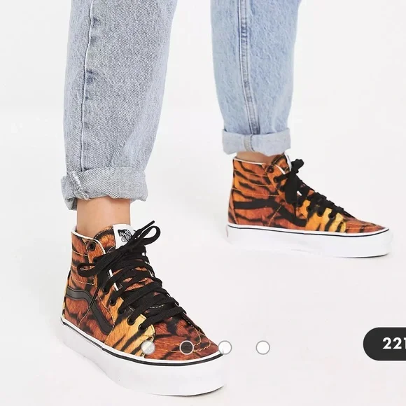 VANS**Sk8-Hi Tapered Tiger Print Shoes**US 3.5,4.5,5.5,6.5 $90 NIB - Picture 12 of 15
